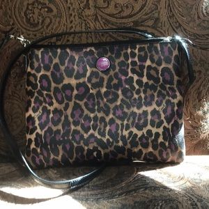 Coach Signature Ocelot Crossbody VioletMulti